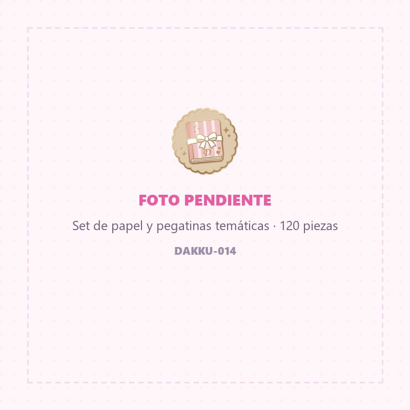 Set de papel y pegatinas temáticas · 120 piezas — papelería vintage Dakku
